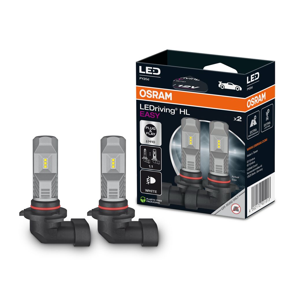 Σετ Λάμπες LED OSRAM LEDriving® HL EASY H10 12V 8.2W 6000K Cool White Duo (2 Τεμάχια)